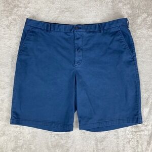IZOD Saltwater Stretch Mens Blue‎ Chino Shorts Size 40 Casual